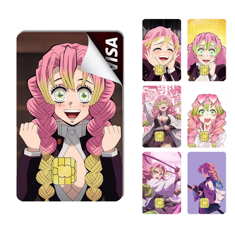 

Mitsuri Kanroji Anim Stickers Cartoon Credit Card Visa Debit Bank Charge Card Bus Metro Waterproof Sticker Decal Decoration