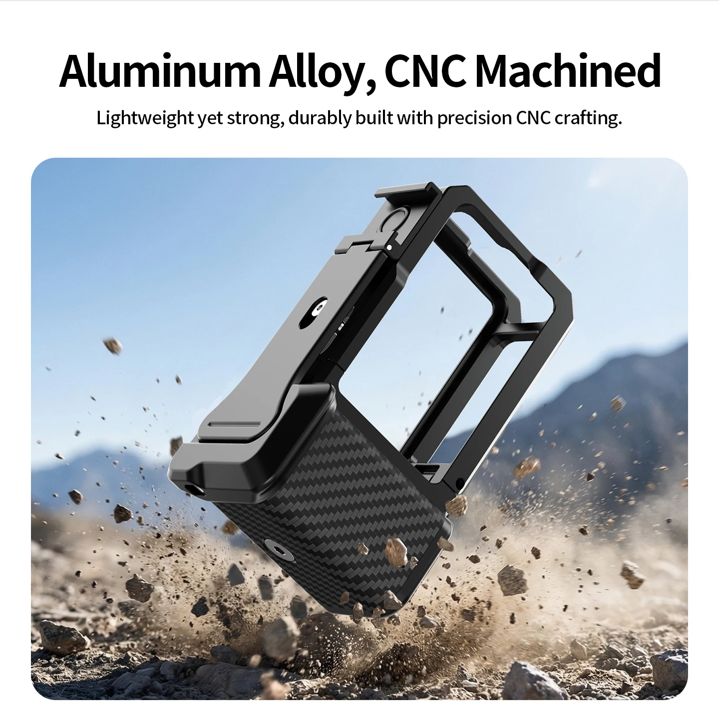 

Aluminum Alloy Camera Cage Handle Kit for DJI Action 5 Pro 4 3 One Hand Shutter Control Street Photography Shooting Accessories