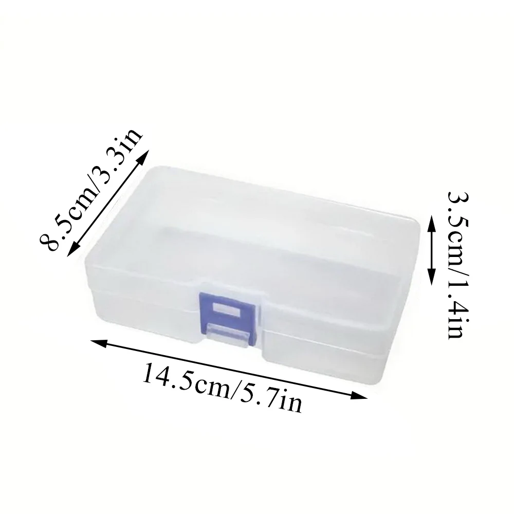 5PCS Storage Boxes Clear Sorted Storage Box Dustproof Sundries Organization Case Transparent Cosmetic Jewelry Storage Plastic