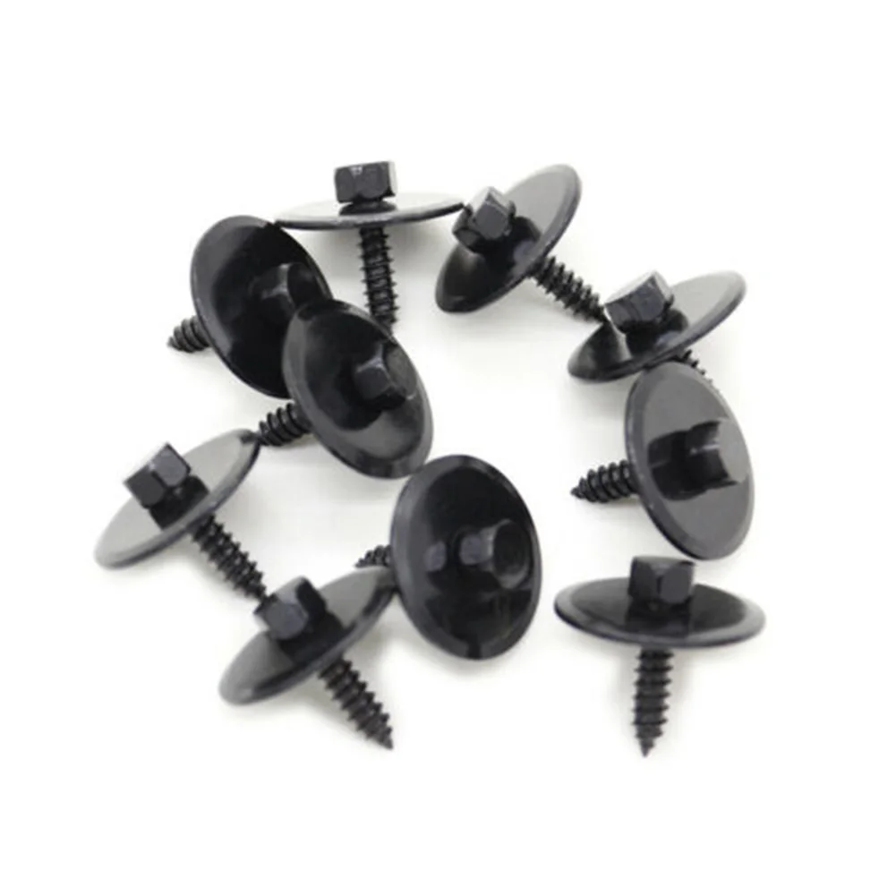 

Car Screws 2019900536 Head Hex Metal Retainer Shield 10pcs/Set Accessories Clips Fastener For Mercedes Brand New