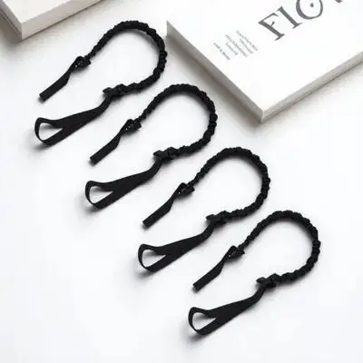 

4pcs Abdominal Wheel Pull Ropes Black Elastic Bands 2 4m Long Equipment Resistance Training Accessories