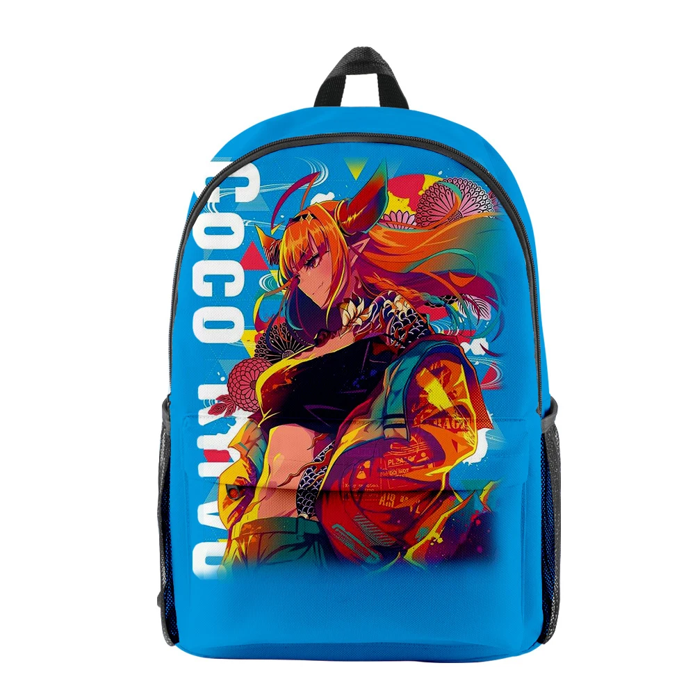 Hip Hop Popular HOLOLIVE Ram pupil Bookbag Notebook Backpacks 3D Print Oxford Waterproof Boys/Girls Travel Backpacks