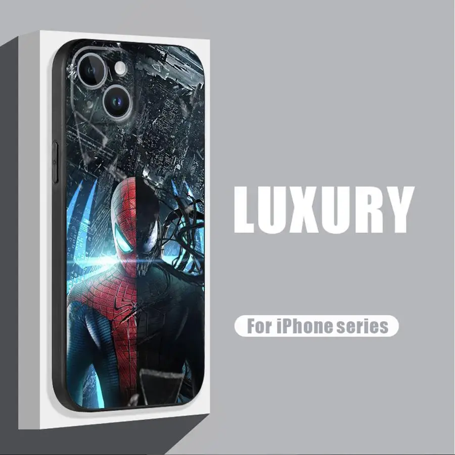 Marvel SpiderMan Venom Telefoon Case voor Google Pixel 8a 6 Pro 7 Pro 9 Pro XL 6a 7a 8 Pro siliconen Armor Cover Cases