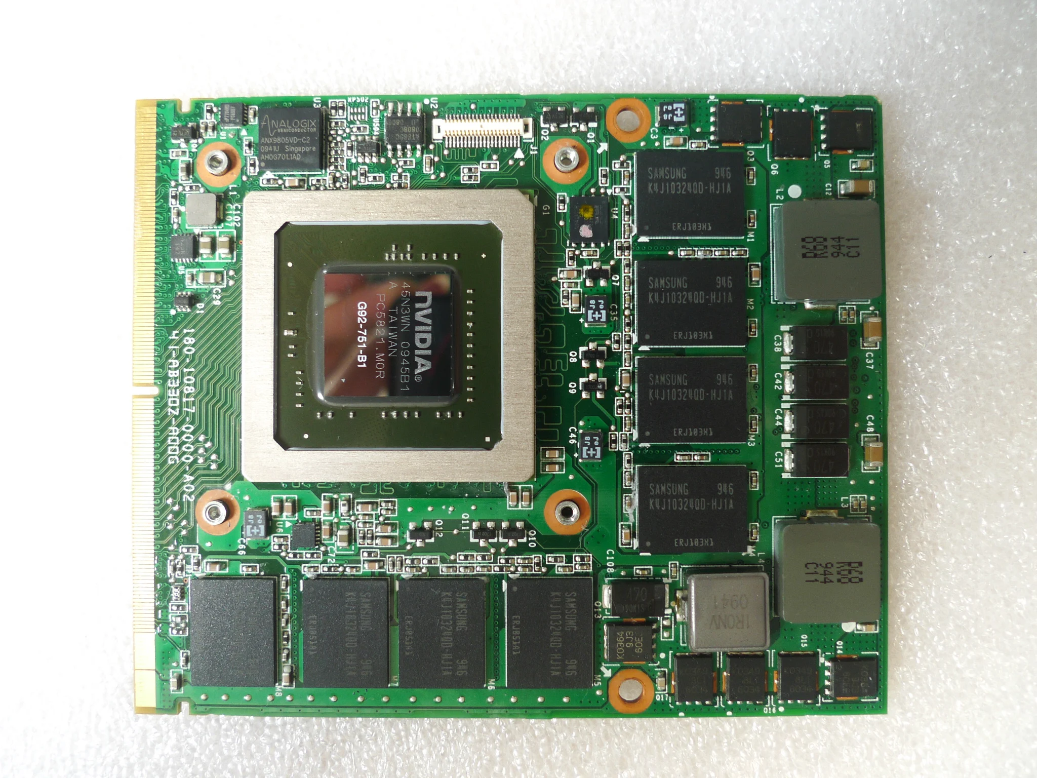 

Оригинальная видеокарта GTX 260M GTX260M VGA G92-751-B1 для ноутбука Dell Alienware M17X M15X DDR3, быстрая доставка