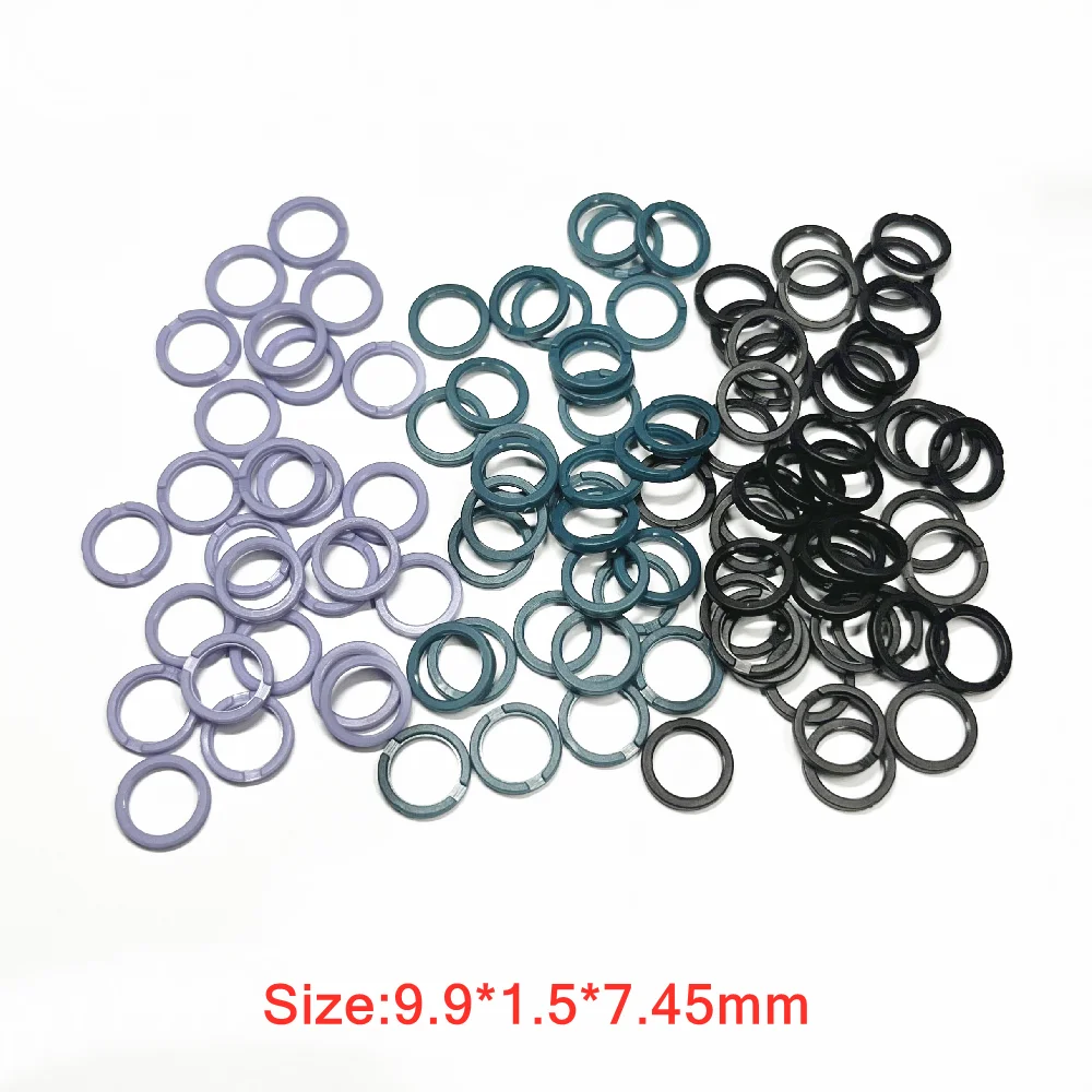 100pcs/set  Auto Parts Fuel Injector Retainer Plastic Washer Seals  9.9*1.5*7.45mm (AY-P3001)