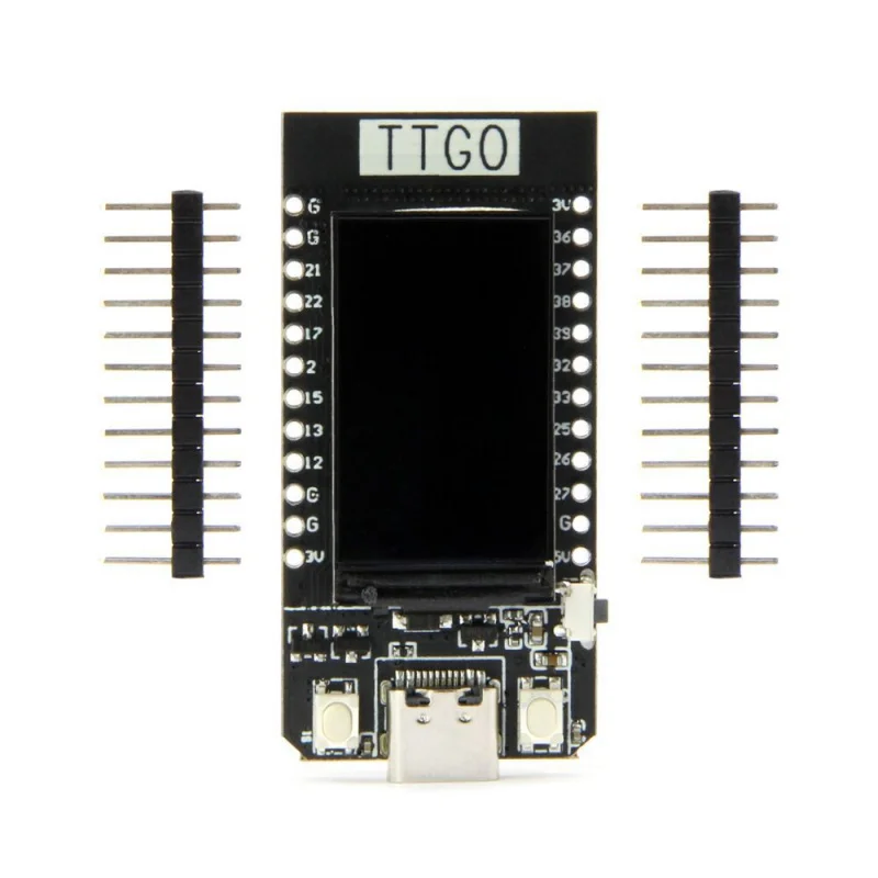 TTGO T-Display ESP32 Development Board - 1.14 Inch LCD Screen, WiFi & Bluetooth Module, Compatible with Arduino