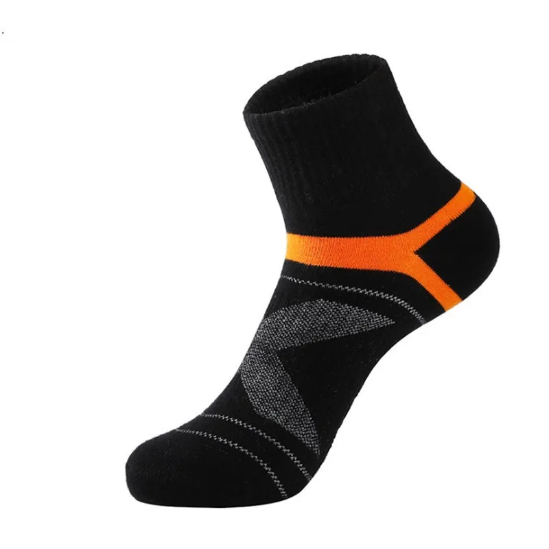 5 Pairs New Fashion Anti-slip Men Cotton Socks Set Sport Male Non-slip Basketball Tennis Sport Cycling Riding Socks Set For Men