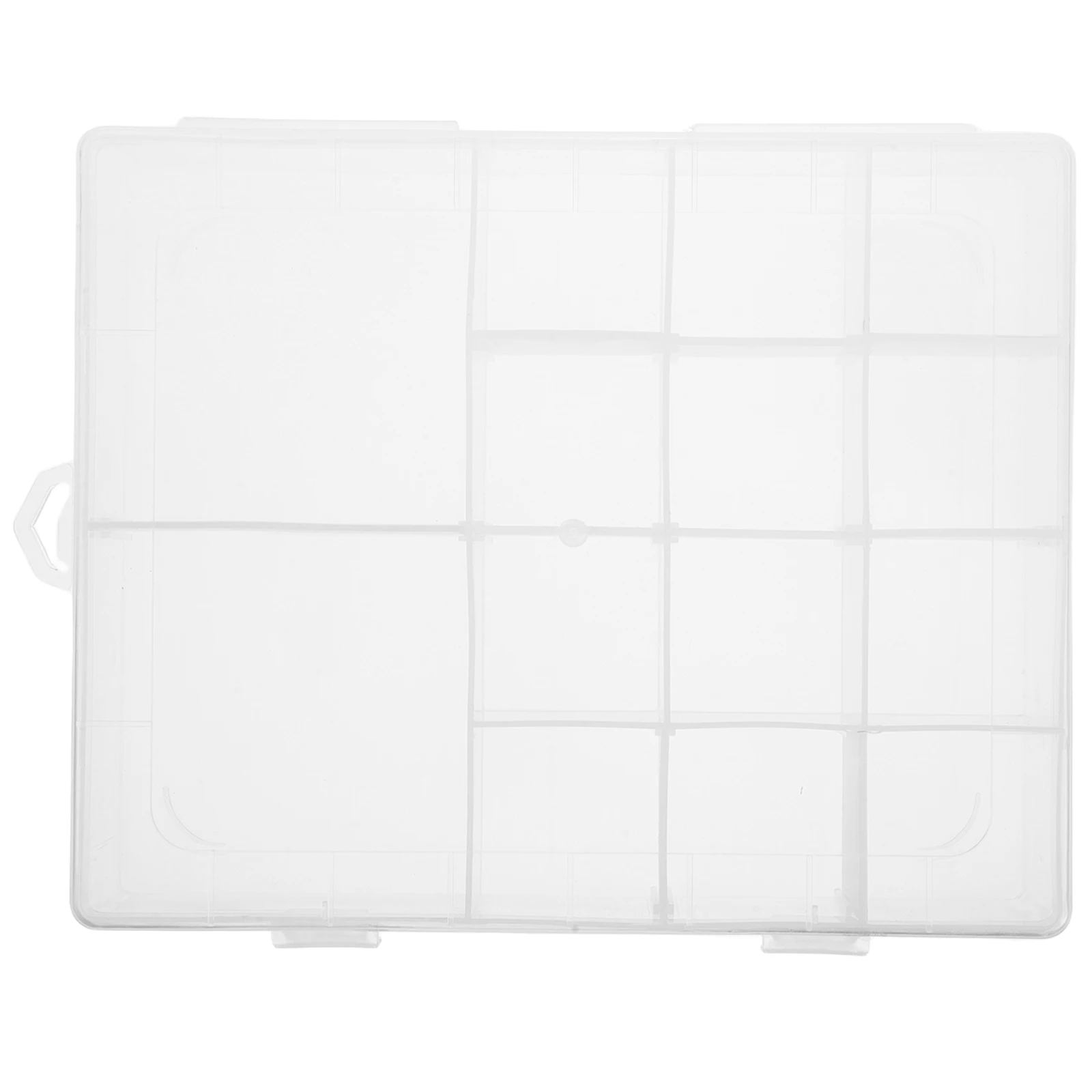 

Transparent Plastic Organizer Container Adjustable Compartments Detachable Lid for Jewelry Beads Tools Small Parts Storage