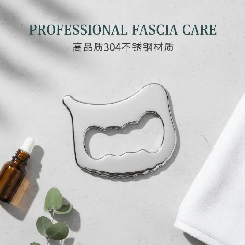 Muskel-Faszien-Messer Multifunktionales Muskel-Release-Massage-Messer Trainings-Schabemesser Fitness Edelstahl Gua Sha Platte