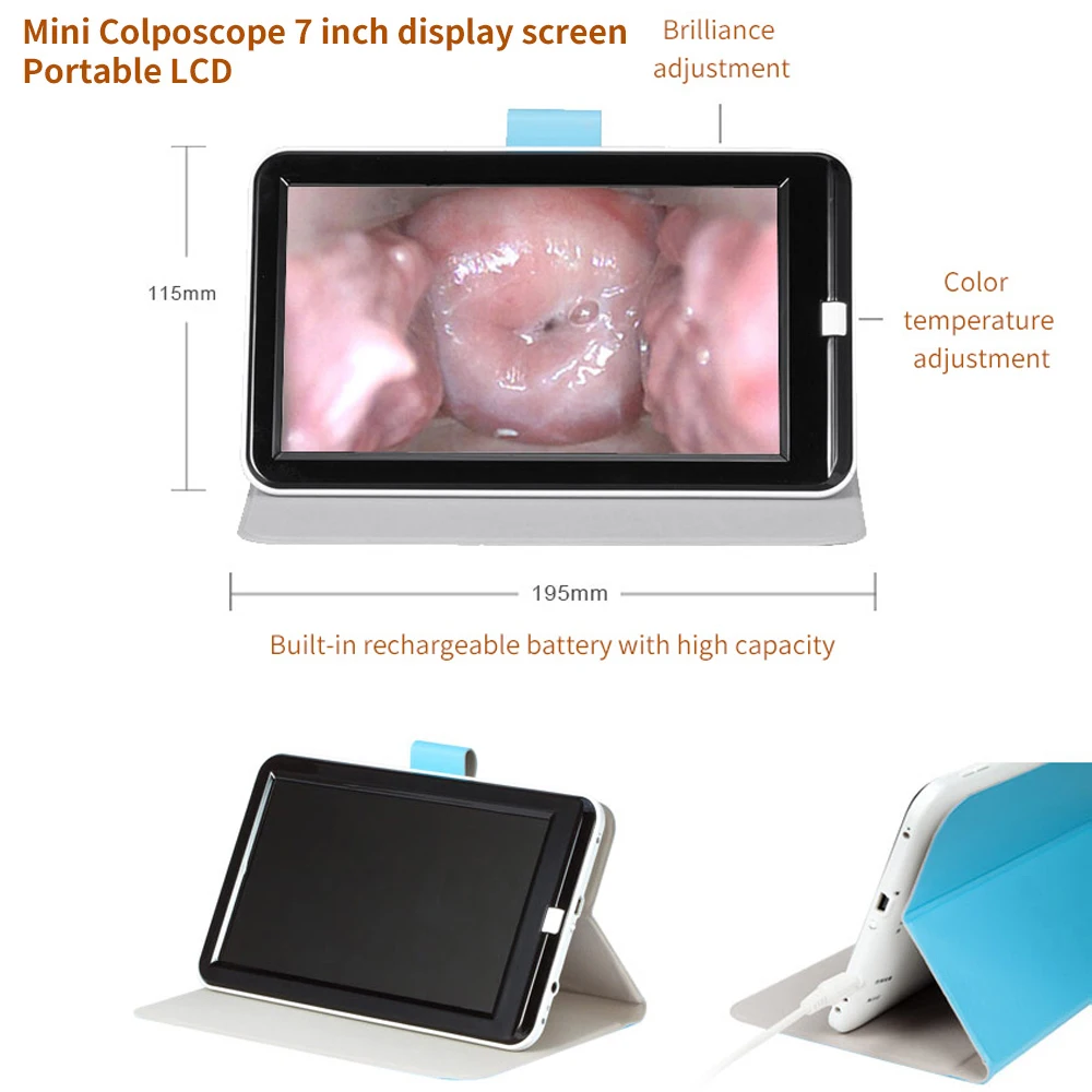 Self-exam Mini Colposcope Vaginal Endoscope Colposcopy with Digital Video Automatic Focusing Female Electronic Speculum Mirror