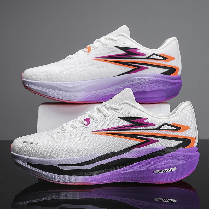 

Men's Summer Casual Running Shoes Carbon Plate Shock Absorption Lightweight Breathable Sports Shoes for Physical Examination