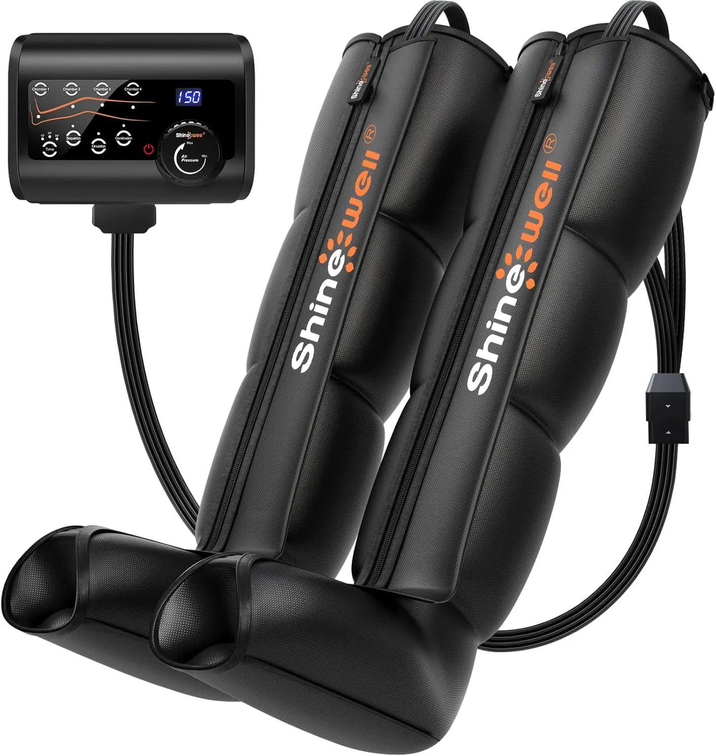 

Профессиональные компрессионные ботинки для ног для спортсменов и тренажерных залов, устройство для массажной терапии для быстрого восстановления и улучшения кровообращения (размер M)