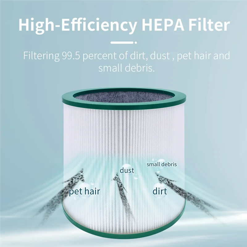 TP02 HEPA Filter Replacement for Dyson Pure Cool Link TP01, TP02, TP03, BP01, AM11 Tower Air Purifier Filter Parts