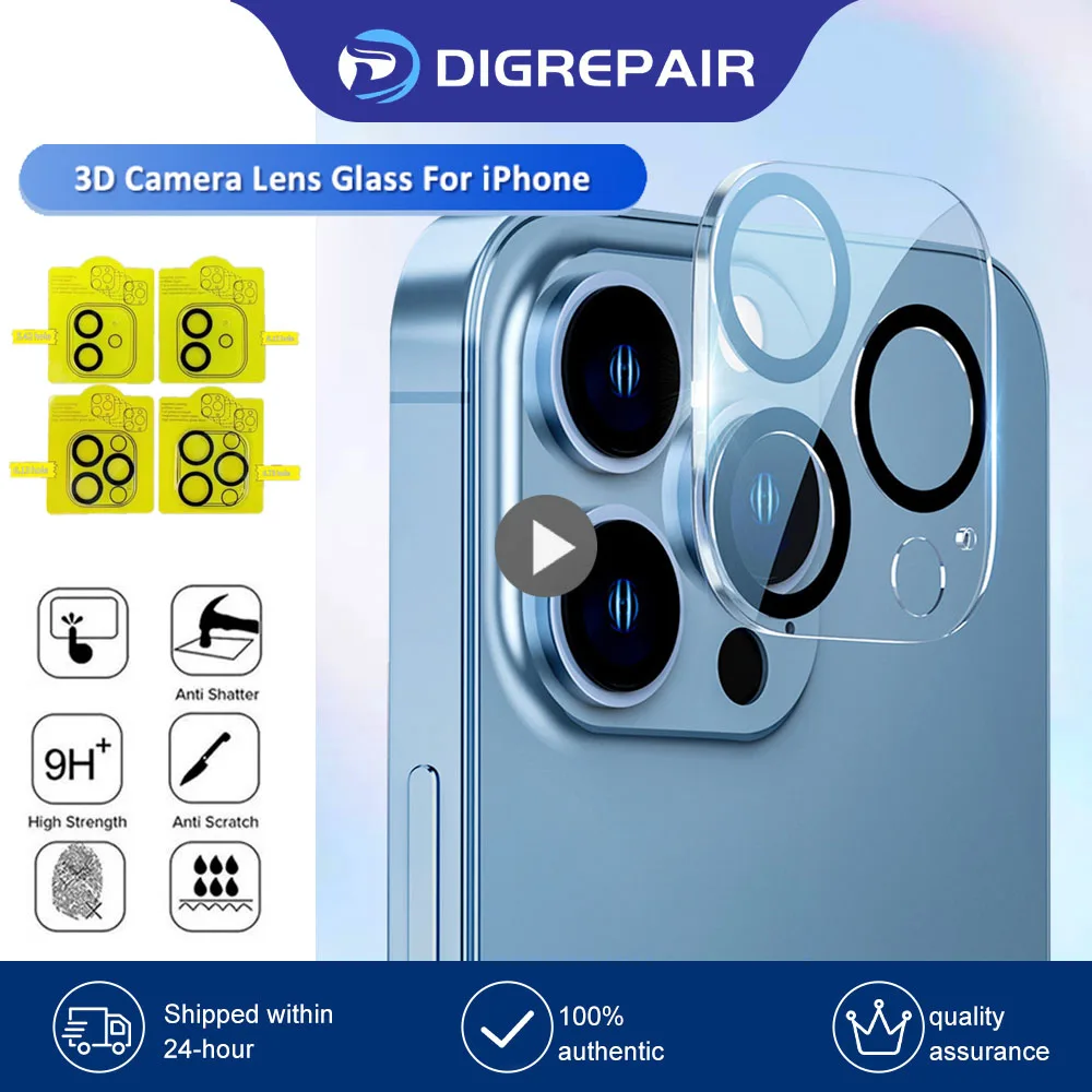 Szkło ochronne 3D HD na tylną kamerę do iPhone'a 14 13 Pro Max 13Pro 12 11 Pro Max Pełna osłona ekranu Szkło ochronne obiektywu