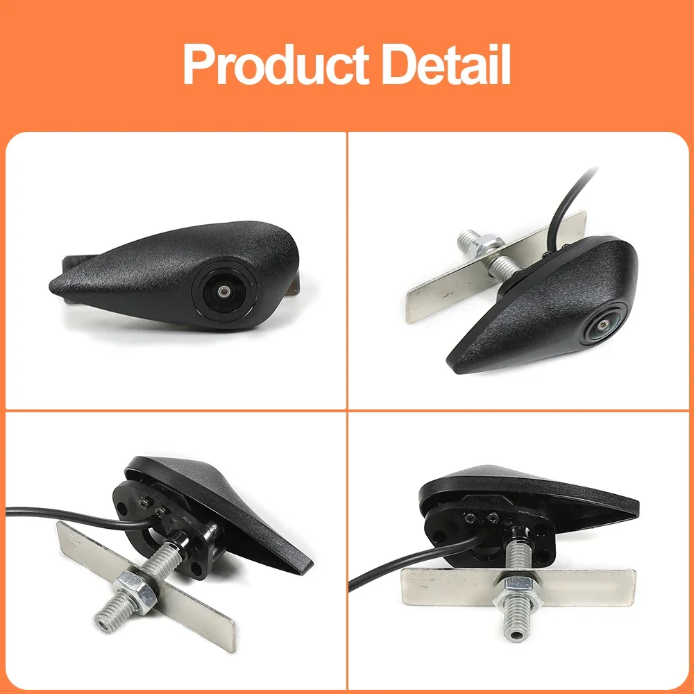 

Фотоаппарат переднего вида для автомобиля Hyundai, универсальный большой логотип, камера ночного видения AHD 1080P, автомобильный вид спереди, стеклянный объектив «рыбий глаз»