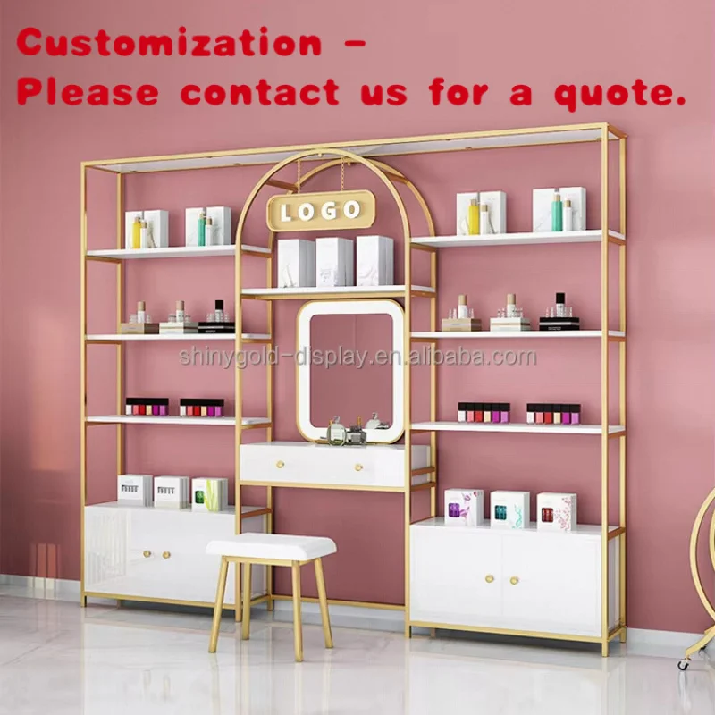 

custom.Customization Size Beauty Salon Store Display Cabinet Cosmetics Display Showcases Perfume Showcase Design Retail Shop