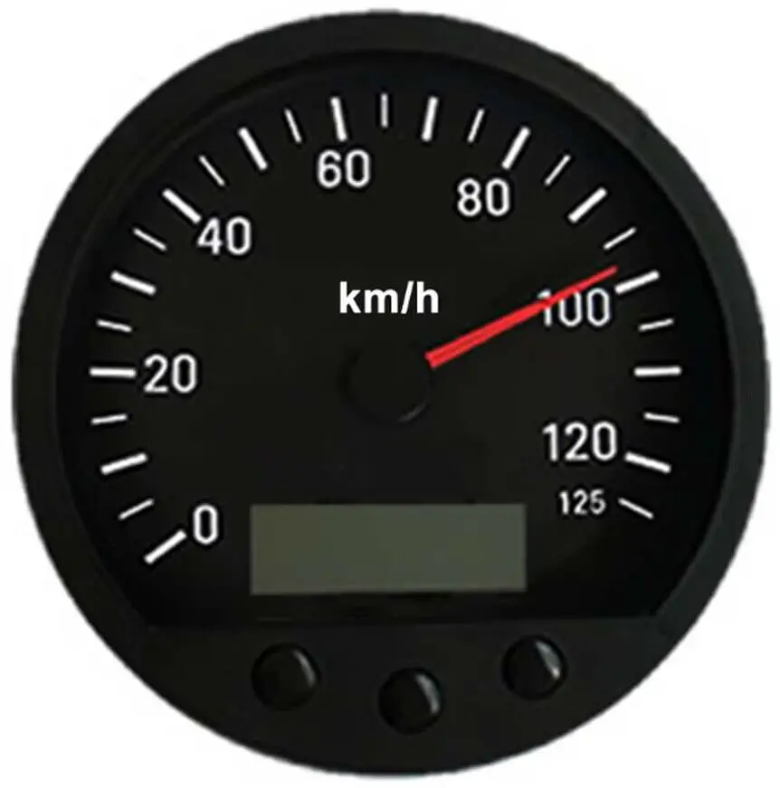 

Newest Pulse Speedometer Odometer 140mm Diameter Speed indication range 0-125km/h With Backlight For Truck Minivan 9-36V