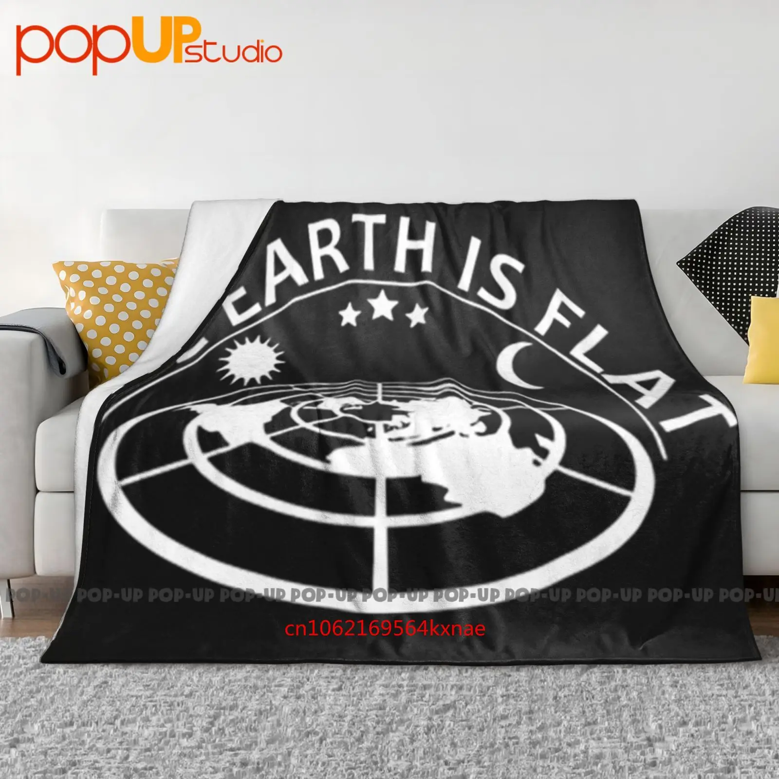 Flat Earth Model Ultra-Soft Blanket Quilt Winter Sofa Cover Bed Covers