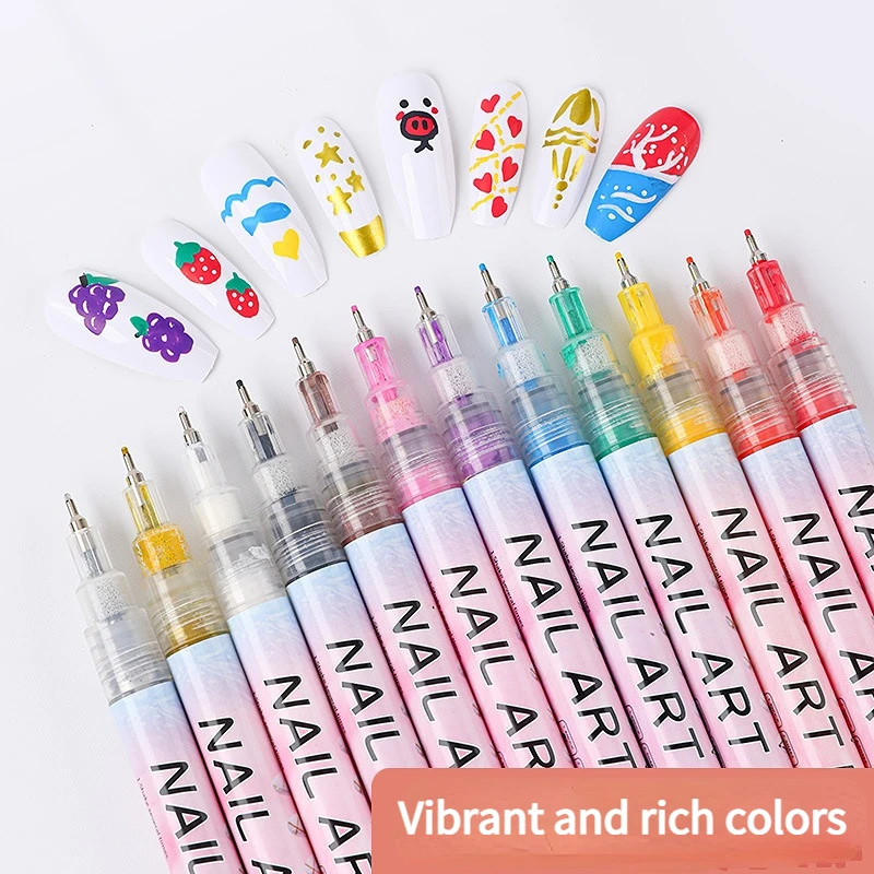 0.5mm Syringe Tip Art Graffiti Acrylic Markers Nail Markers DIY Coloring Water-based Markers