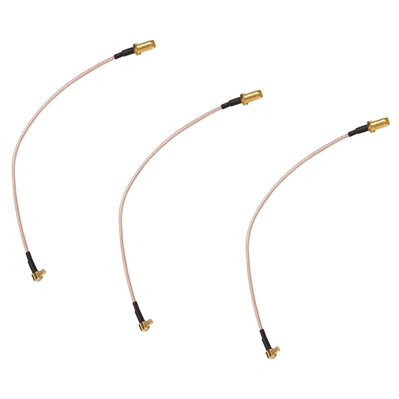 

3X MCX Male To SMA Female RG316 Low Loss Pigtail Adapter Cable 21Cm/8.3In