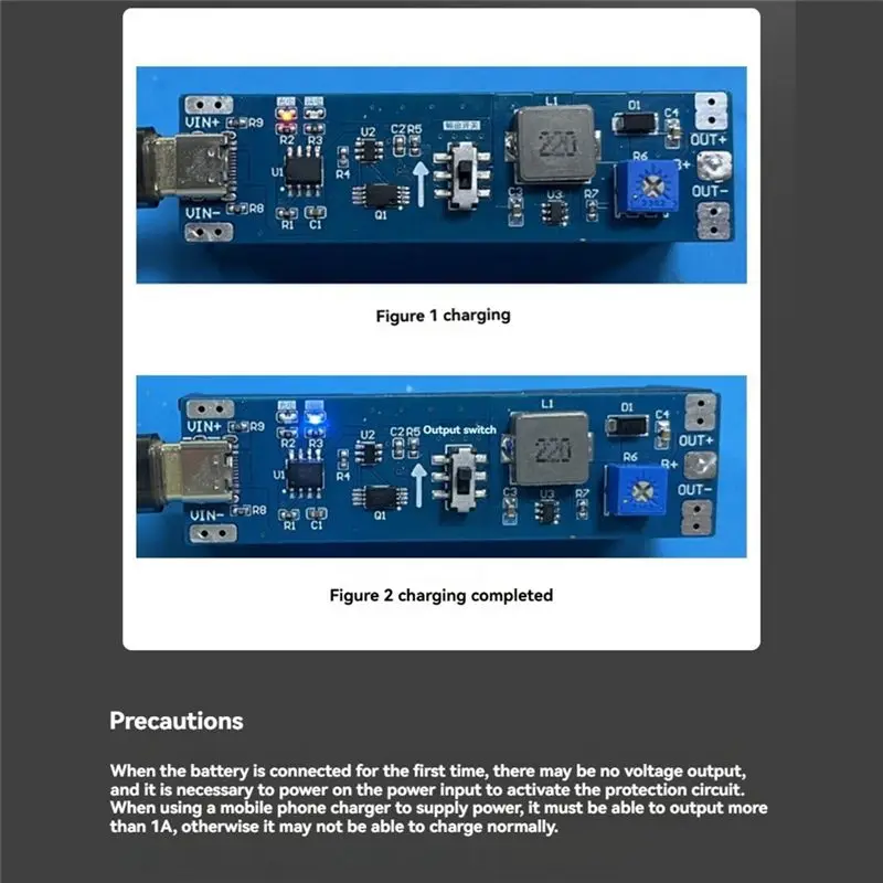 ABGI 18650 Lithium Battery Charging Discharging Boost Voltage Regulator Module 3.7V to 12V Adjustable