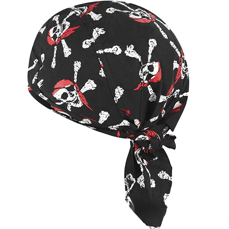 1Pcs Cycling Skull Pirate Cap Hat Bandana Head Wrap Breathable Helmet Liner Anti Sweat UV Sport Headband Scarf for Men and Women