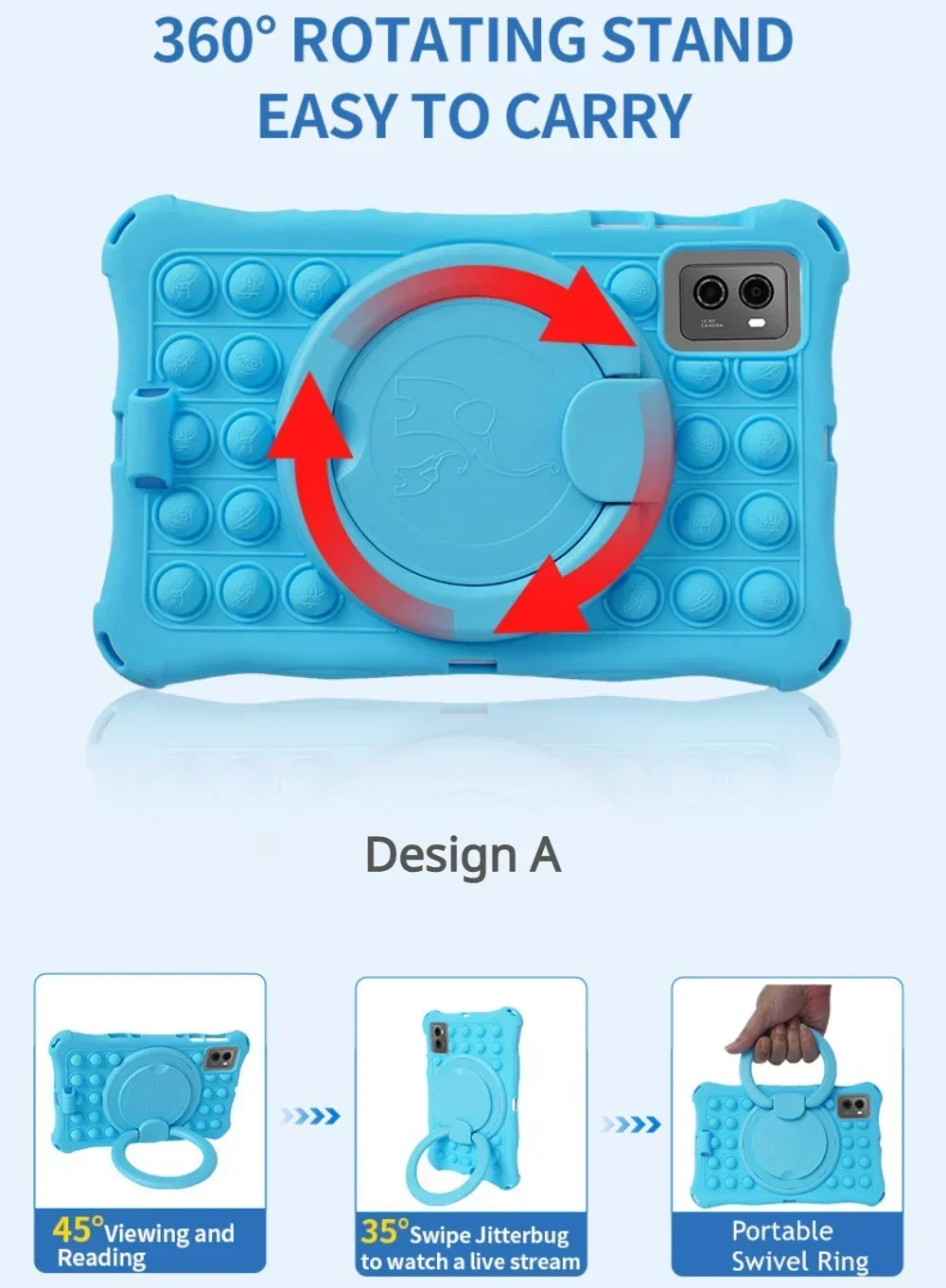 Miękka silikonowa obudowa do tabletu Lenovo LEGION Y700 Gen3 Gen2, etui z funkcją podstawki, ochronna powłoka do Lenovo Legion Tab Gen 3 2 8,8 cala — zdjęcie produktu 3