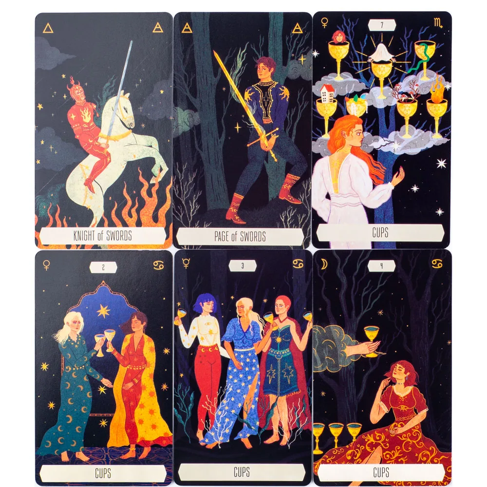10.3*6cm Zodiac Tarot Cards Fate Divination  FortuneTelling Card Games Party Board Game