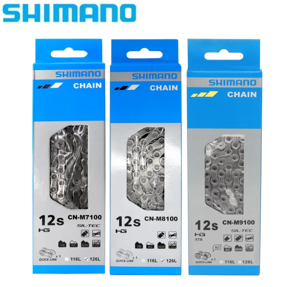 SHIMANO 8 9 10 11 12 Speed 116 126 Links Bicycle Chain HG53 HG54 HG95 HG701 M8100 M9100 Road MTB Bike Chain 8V 9V 10V 11V 12V ﻿