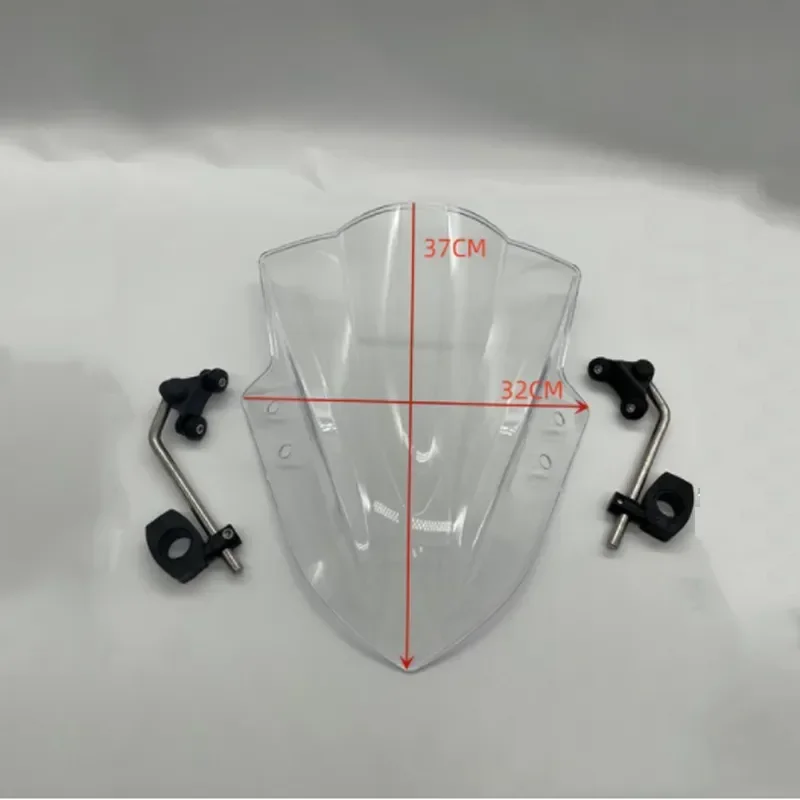 Motorcycle Windshield Windscreen with Adjustable Bracket Wind Screen for CFmoto 300NK 300 NK