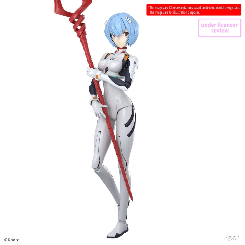 سلسلة بانداي 30 ميجابكسل أصلية 100% Evangelion: طبعة مسرحية جديدة Rei Ayanami (بدلة قتالية) نموذج مجموعة شخصيات الحركة