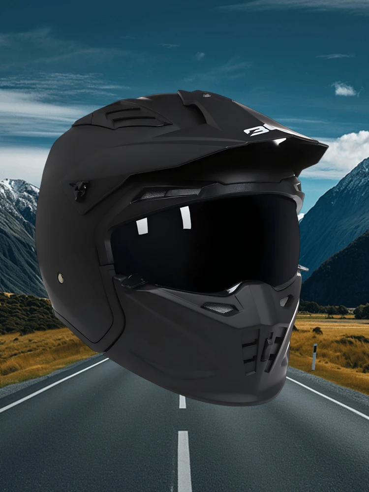 Racing Windsheild lentes de sol interiores Modulares cascos de motocicleta abatibles hacia arriba doble lente Cascos Para Moto Motocross Casque S-XXL Dot Ece