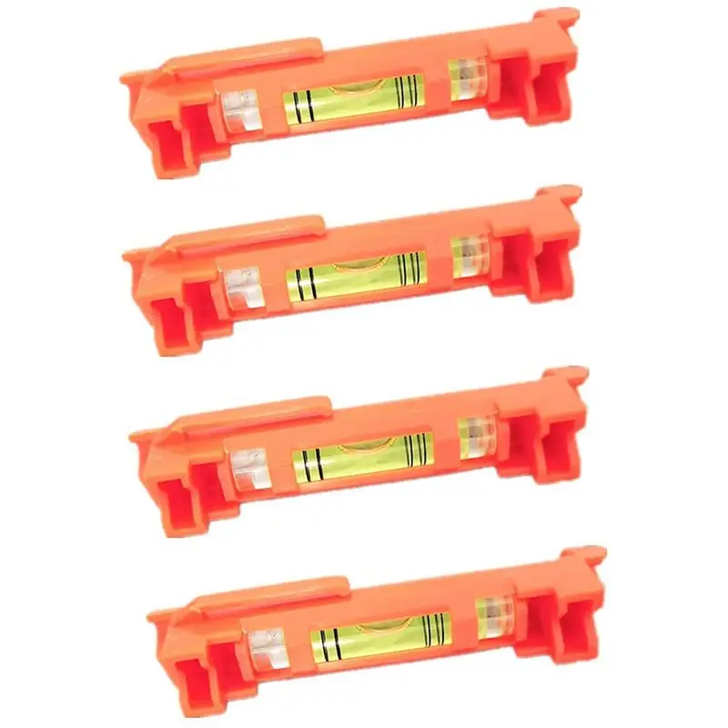 Niveleurs à bulle AFOURT-8Pcs pour la nivellement, la topographie, le bâtiment, la maçonnerie, etc. (Rouge)