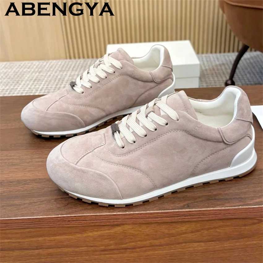 2026 Spring Women's Casual Shoes Summer Breathable Comfortable Running Shoes Oxfords Bottom Lacing Casual Sneakers Balance Shoes