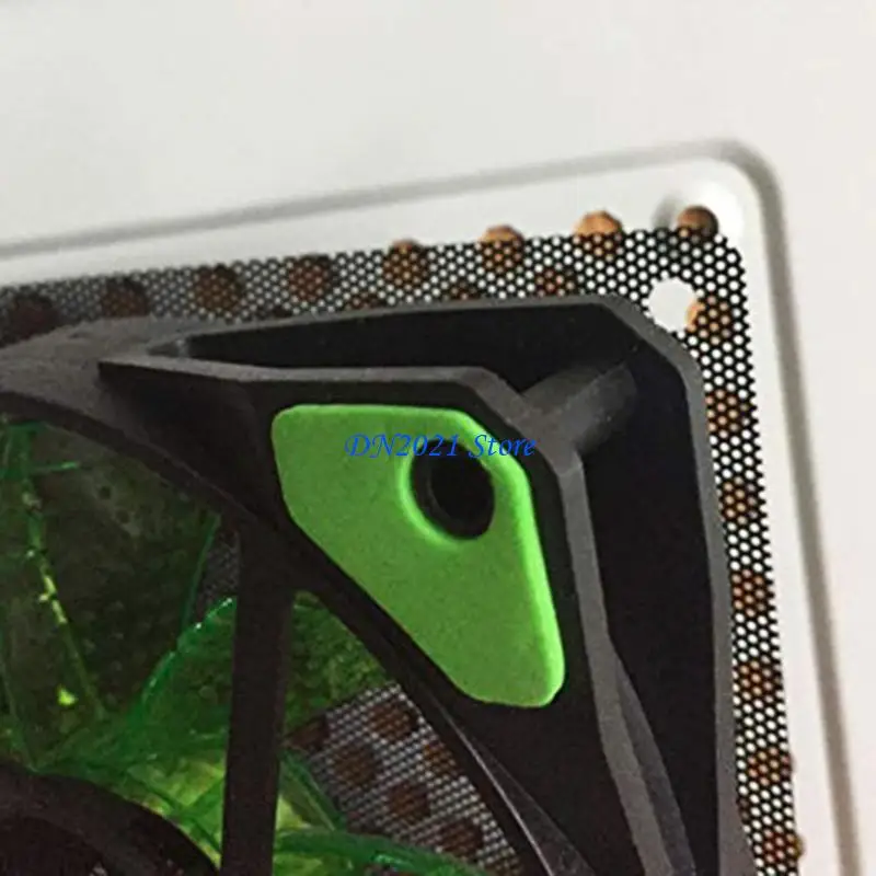 F3KE 5 Pieces PC Fan Frame Dust Mesh Cooler Filters Dustproof PVC Cover 12/14/9/8/7cm