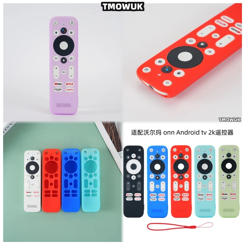 

For Walmart Onn ANDROID 2K TV Remote Control Silicone Protective Cover Case Shockproof Anti-drop Anti-scratch