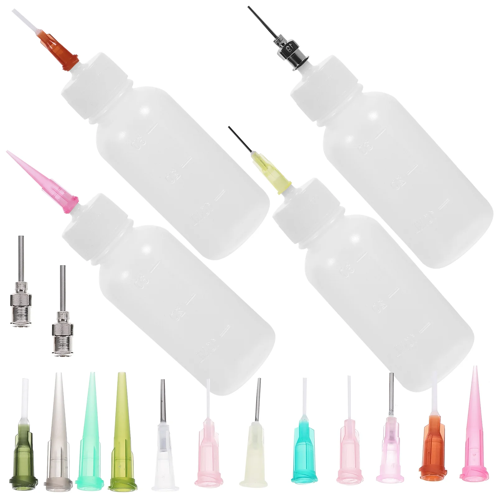 4 Pcs Precision Tip Glue Bottle Dropper Set Needle Bgluing Project DIY Craft Supplies