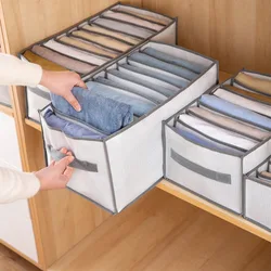 Armoire de rangement pour jeans, boîte de rangement pour sous-vêtements, chaussettes et t-shirts, organisateurs de garde-robe