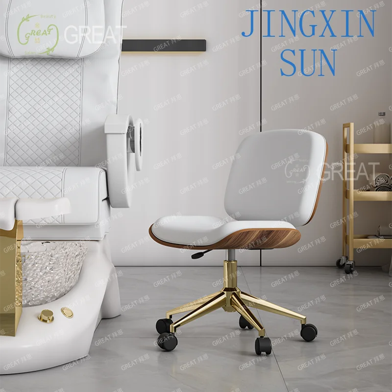 Wholesale Sales Beauty Salon Furniture Barber Work Eyelash Pedicure Stool Salon Stool Beauty Barber Slide Wheelchair