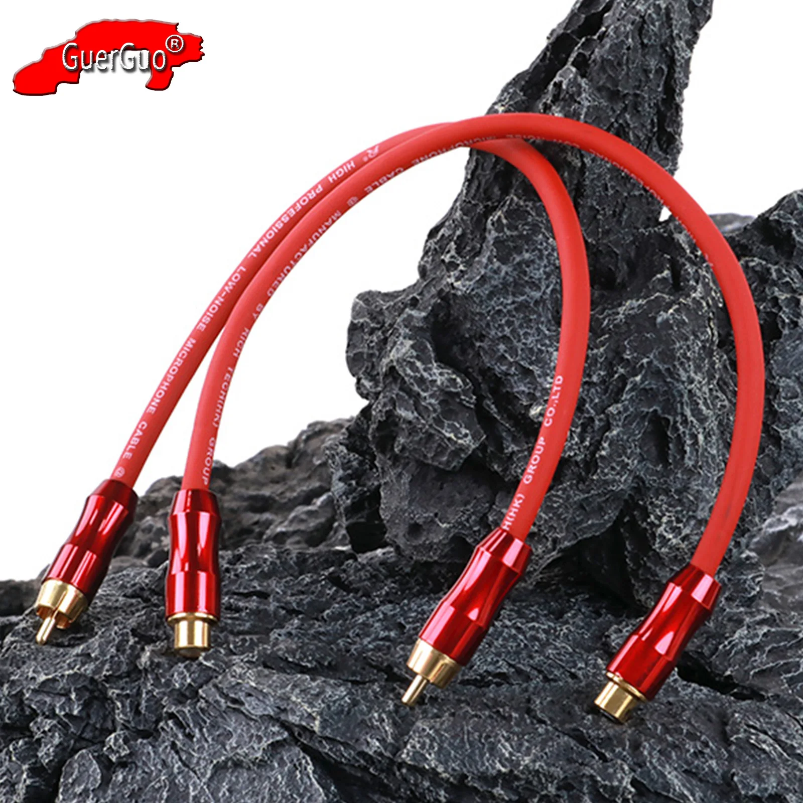 

1Pair RCA Cable,RCA Male to Male+RCA Female to Female Stereo Audio Extension Shielded Cord Converter for Subwoofer Home Theater