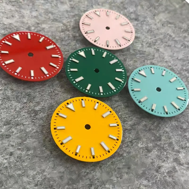 

Sterile Dial 29mm NH35 No Date Green Luminous for Movement Watch Accessories NH35/ETA2836/Japan 8215 Caliber