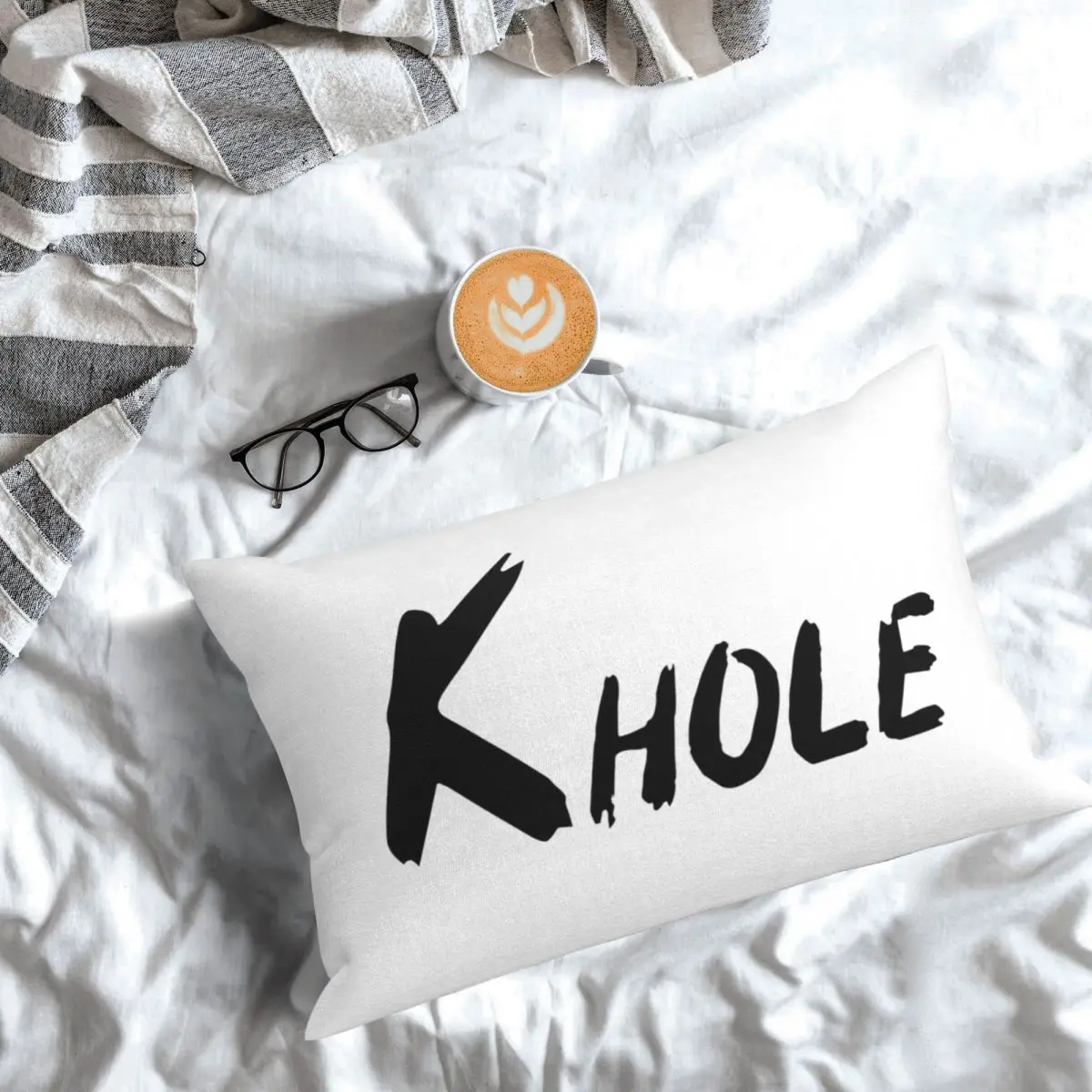 Funda de cojín decorativa con diseño de ketamina K-Hole, funda de almohada rectangular para dormitorio, cama, hogar, cómoda y decorativa
