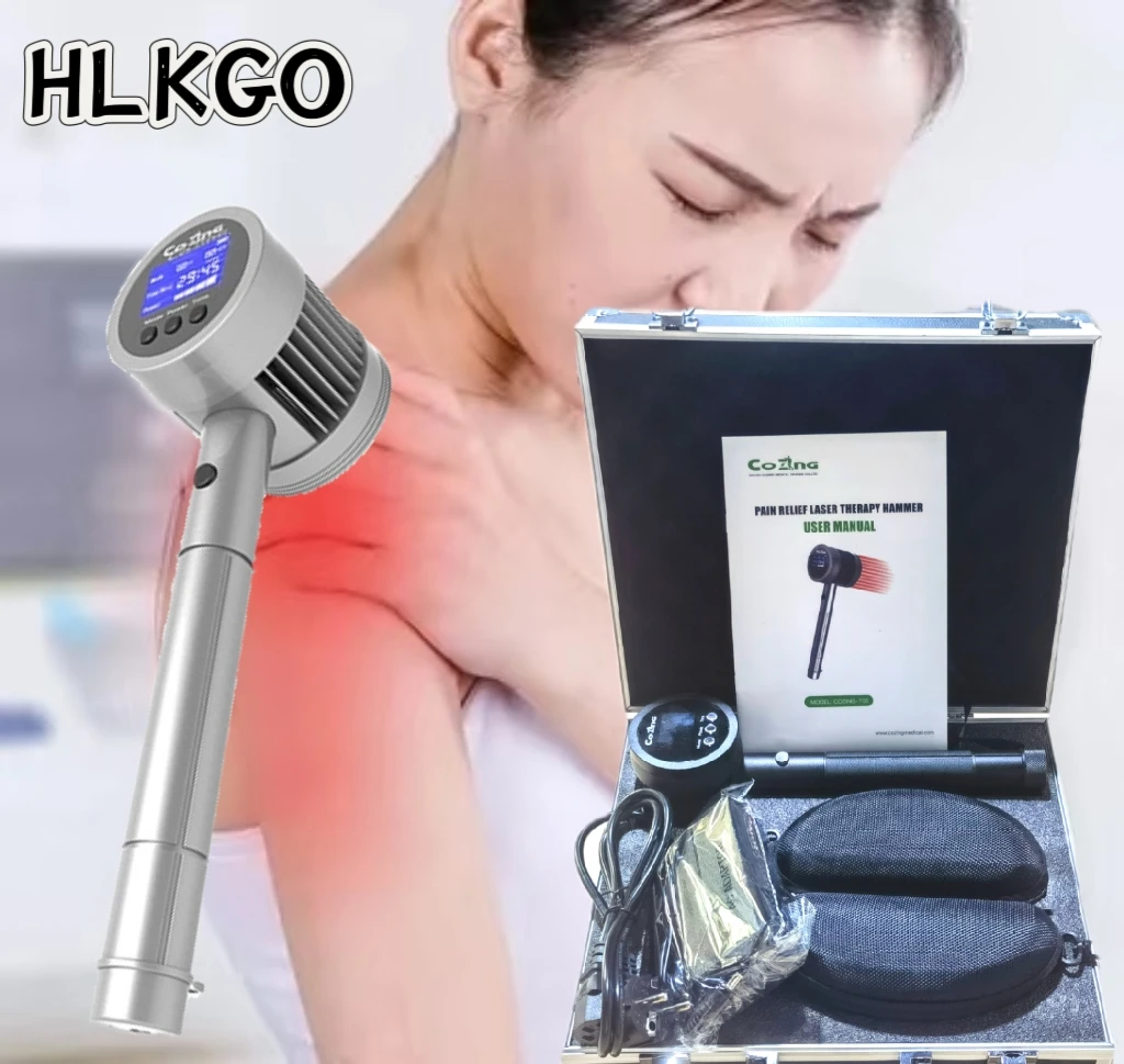 

HLKGO 5W High Power Cold Laser Device 25 Diodes Dual Wavelength 808nm+650nm - Fast Pain Relief for Neuropathy & Injuries