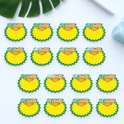 

50 шт. ярких рекламных ценников-наклеек для розничной торговли, рынков, школ, карнавалов, гаражей