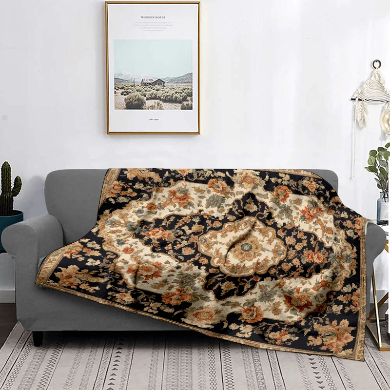 Home decoration plush Throw Sofa blanket Bedspread on the bed fluffy soft blankets decor Plaid Modern Persia boho Blankets