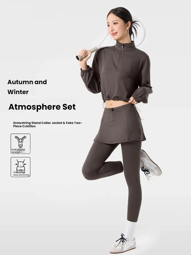 Women's 2 Piece Tracksuit Set Winter Thin Fleece Long Sleeve Tops Coat  Joggers Sweatsuit Casual Loose Fit Gym Yoga Sportswear
