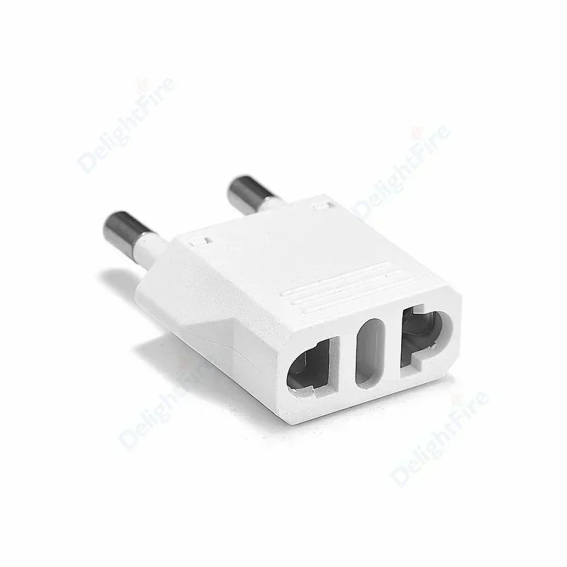 Adaptador de enchufe europeo de EE. UU. A UE KR, adaptador de viaje Universal de 4,8mm, tomas eléctricas americanas a europeas coreanas, toma de