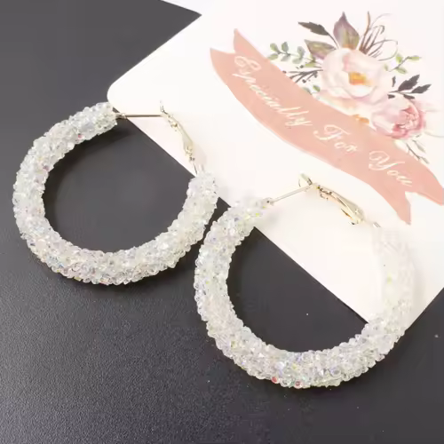 Pure White Women's Dangle Earrings Blooming Flower Acrylic Enamel Butterfly Imitation Pearl Heart Hanging Earrings Elegant brinc - Image 39