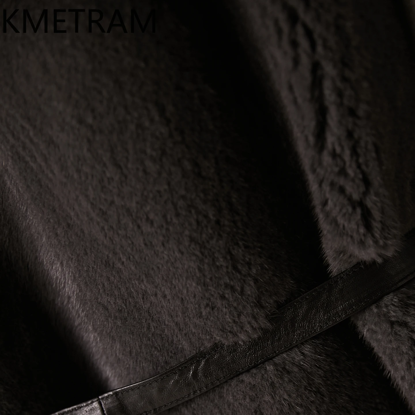 KMETRAM 100% Futro z Norek Kamizelka z Dekoltem w Serek, Dopasowana w Talii, Prawdziwe Futro, Płaszcz Zimowy 2025 Szary Krótki Bezrękawnik Damski Nowa Kurtka шуба