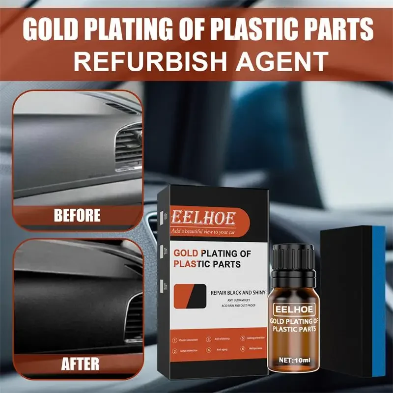 

Car Interior Plastic Part Refurbish Retread Restore Agent Console Instrument Panel Care Paint Coating Maintenance Polish Cleaner